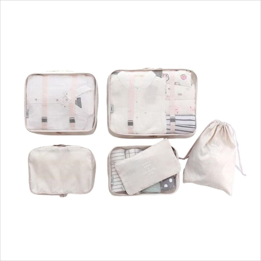 韓風行李收納袋 多功能加大加厚 行李收納包 旅行袋 七件套 送禮-圖片-1