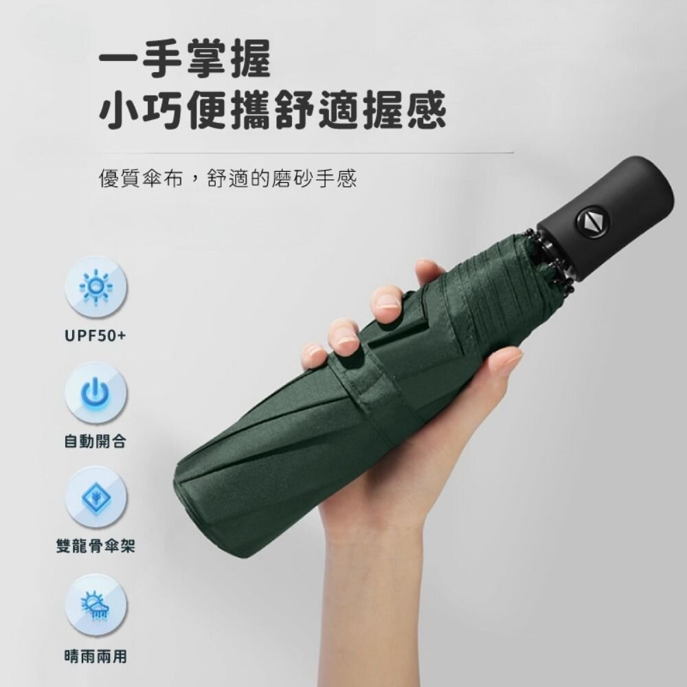 晴雨兩用UV自動傘 防曬遮陽傘 抗UV雨傘 黑膠遮陽傘 美觀耐用 送禮-圖片-6