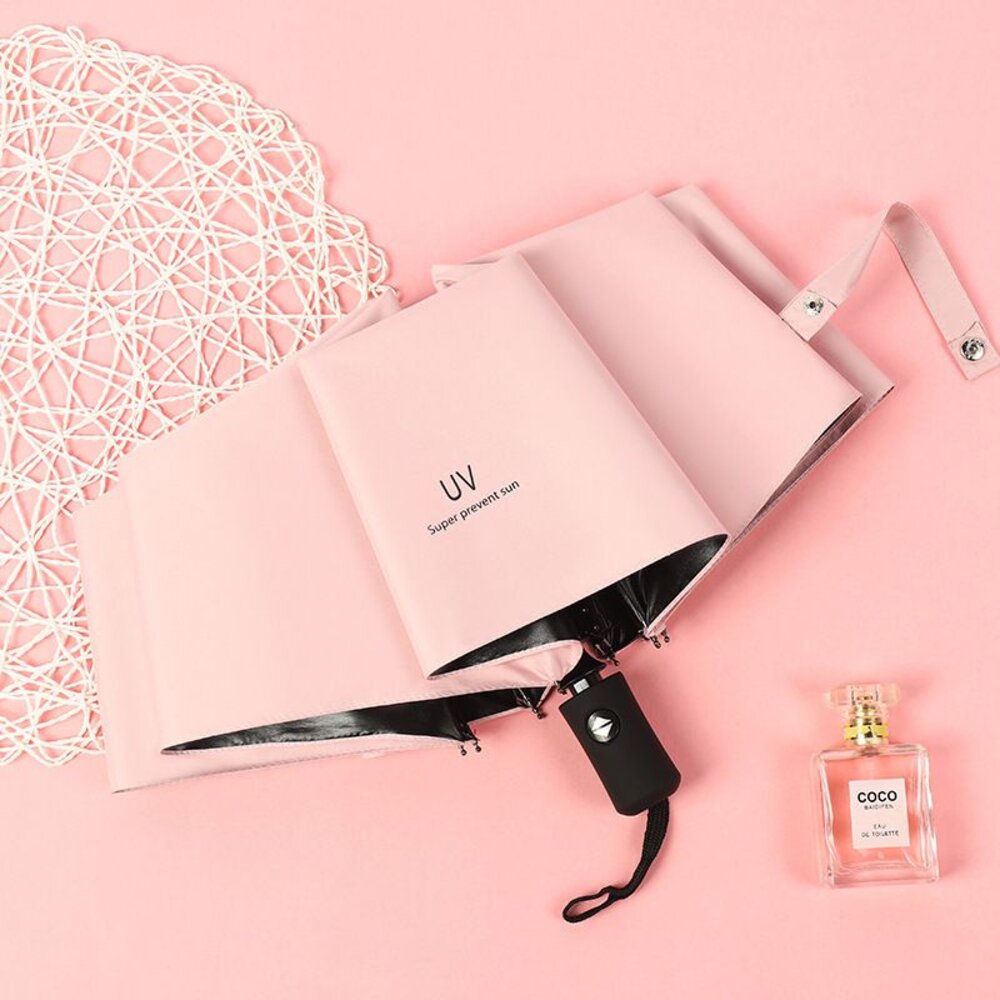 晴雨兩用UV自動傘 防曬遮陽傘 抗UV雨傘 黑膠遮陽傘 美觀耐用 送禮-圖片-10