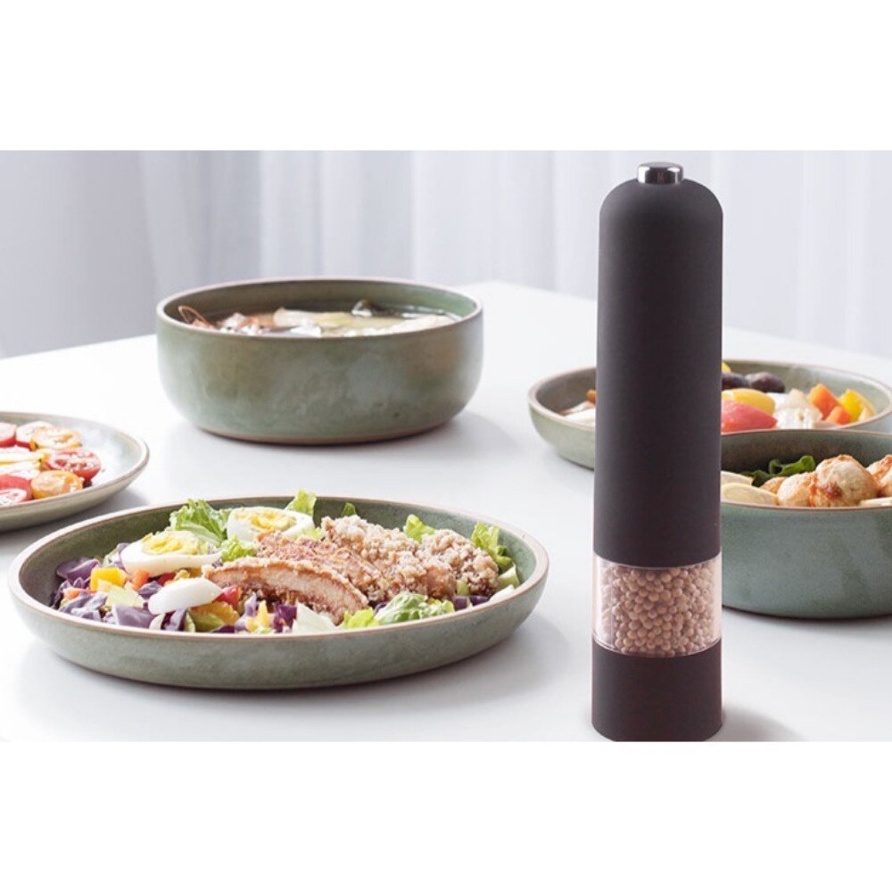 電動黑胡椒研磨器 玫瑰鹽研磨罐花椒磨碎機 香料研磨機 送禮-圖片-8