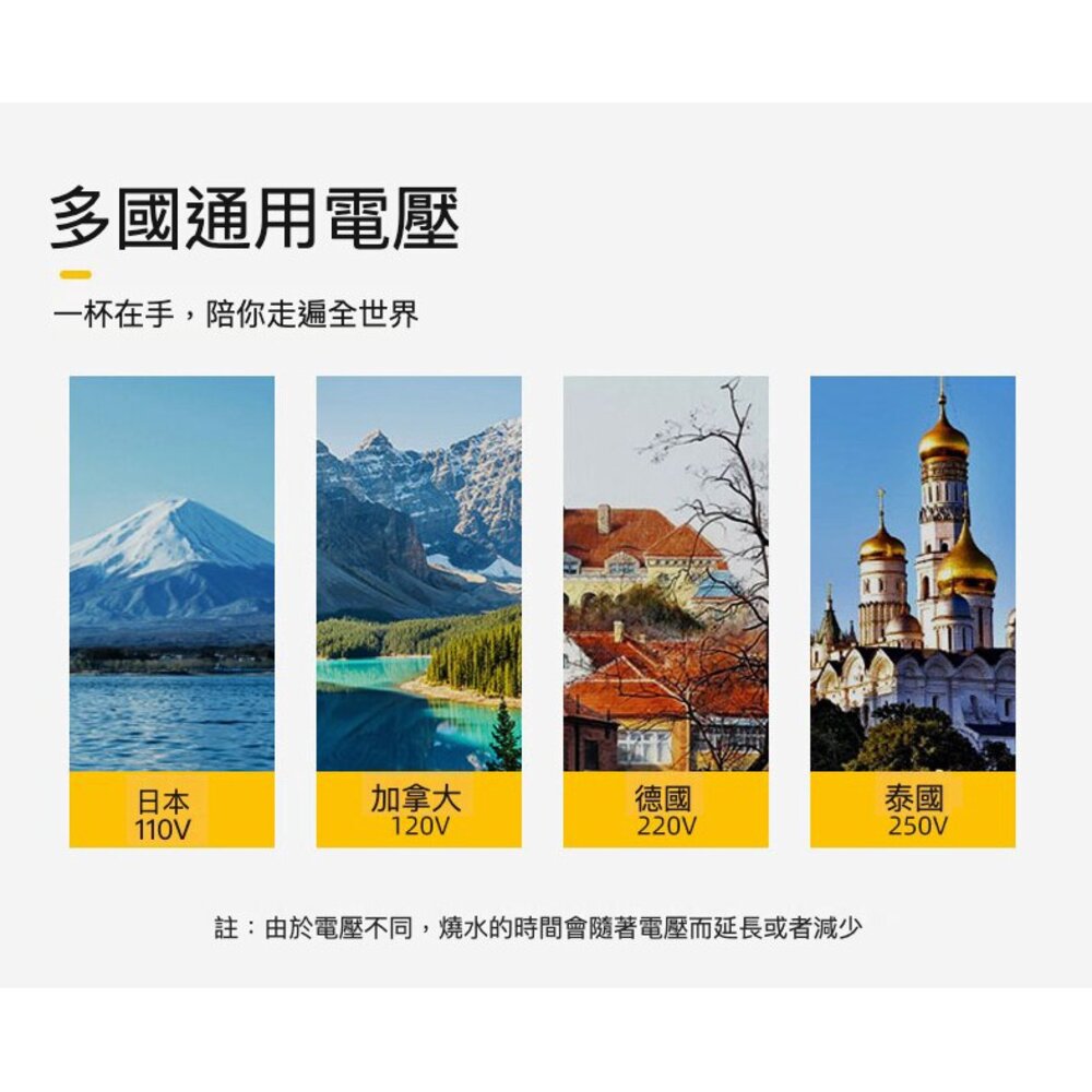 攜帶式電熱水壺 加熱保溫杯 燒水保溫二合一 四段溫控 國際電壓 送禮-圖片-4