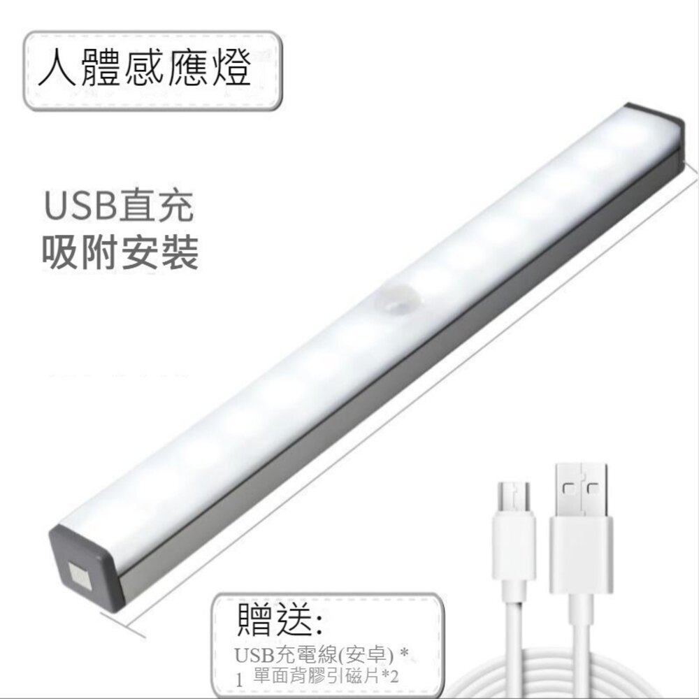 LED感應小夜燈 自動感應 免佈線 充電 衣櫃燈 走廊燈 LED感應燈 送禮-圖片-8