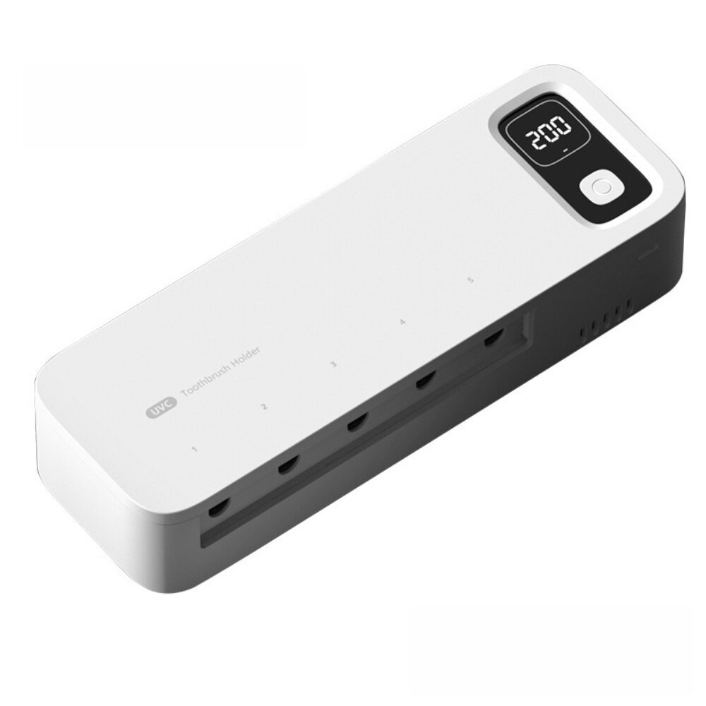 紫外線牙刷消毒架 牙刷收納架 牙刷架 牙刷烘乾 殺菌 置物架 USB充電 免鑽牆 送禮-圖片-1