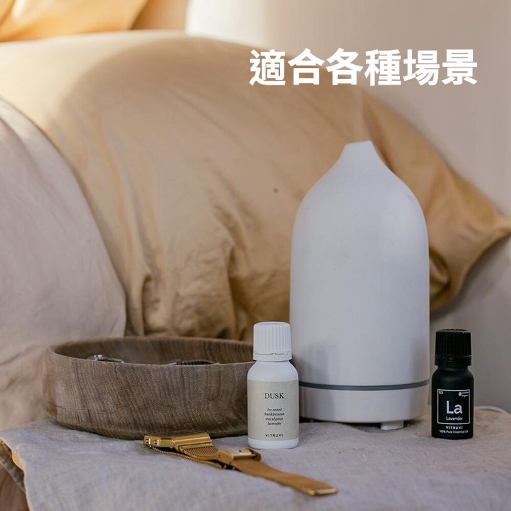 陶瓷香氛加濕器 香氛機 水氧機 直立式加水 超聲波香薰機 定時夜燈 送禮 送禮-圖片-5