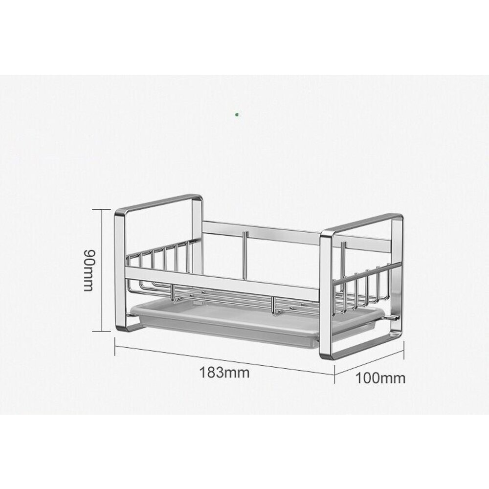 304不鏽鋼瀝水架 海綿菜瓜布瀝水架 抹布菜瓜布收納架 廚房瀝水架 送禮-圖片-8