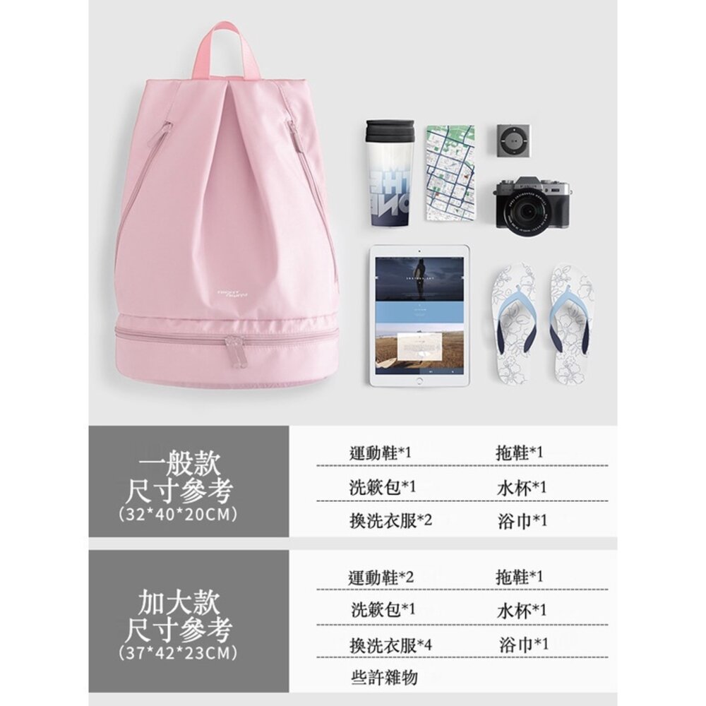 乾濕分離健身包 運動隨身包 健身收納包 乾溼分離 防潑水 送禮-圖片-9