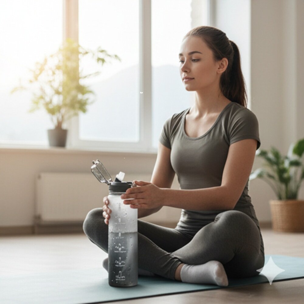 大容量運動水壺 隨身冷水壺 隨身瓶 1000ml 1000cc 運動隨身瓶 密封防漏 送禮-圖片-2