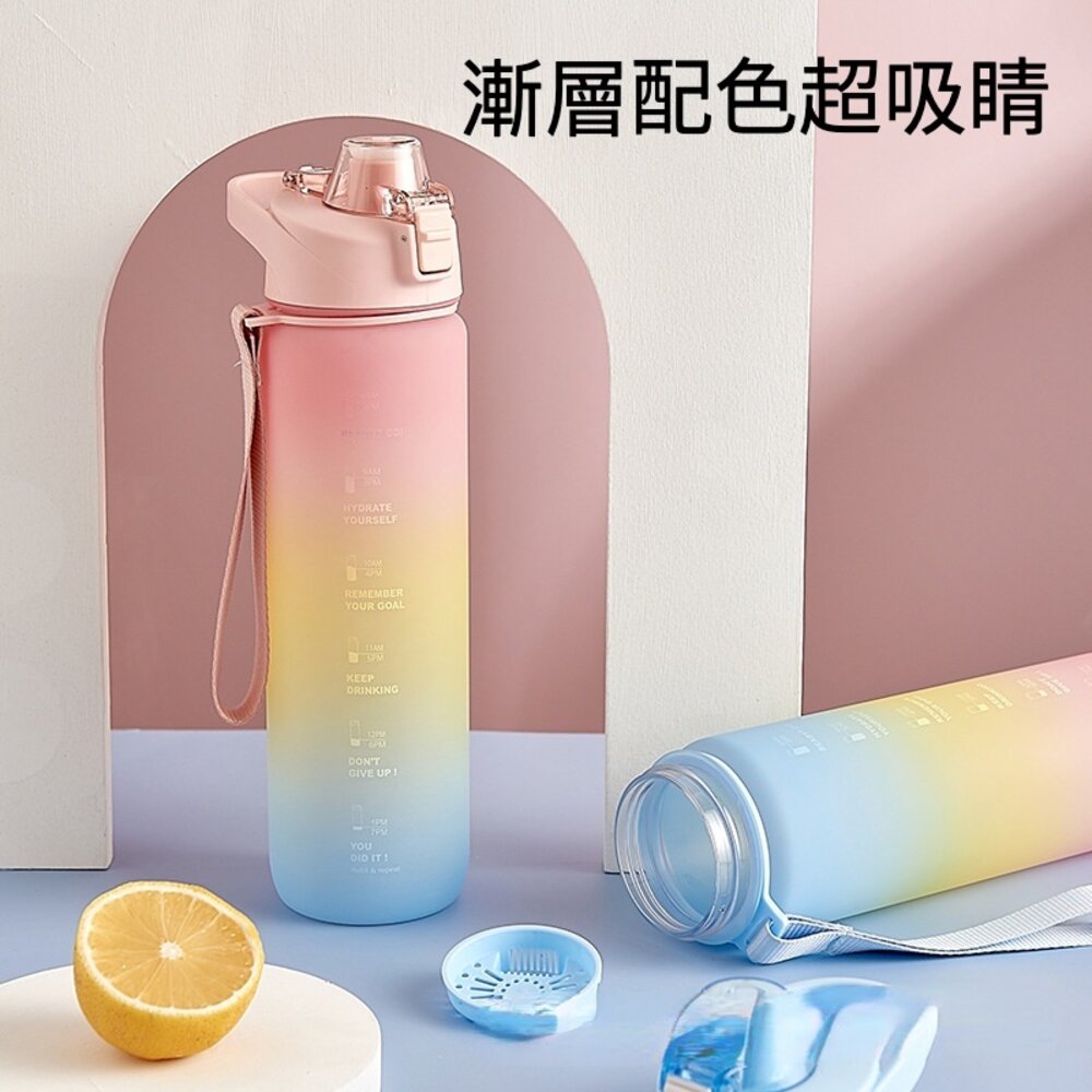 大容量運動水壺 隨身冷水壺 隨身瓶 1000ml 1000cc 運動隨身瓶 密封防漏 送禮-圖片-4