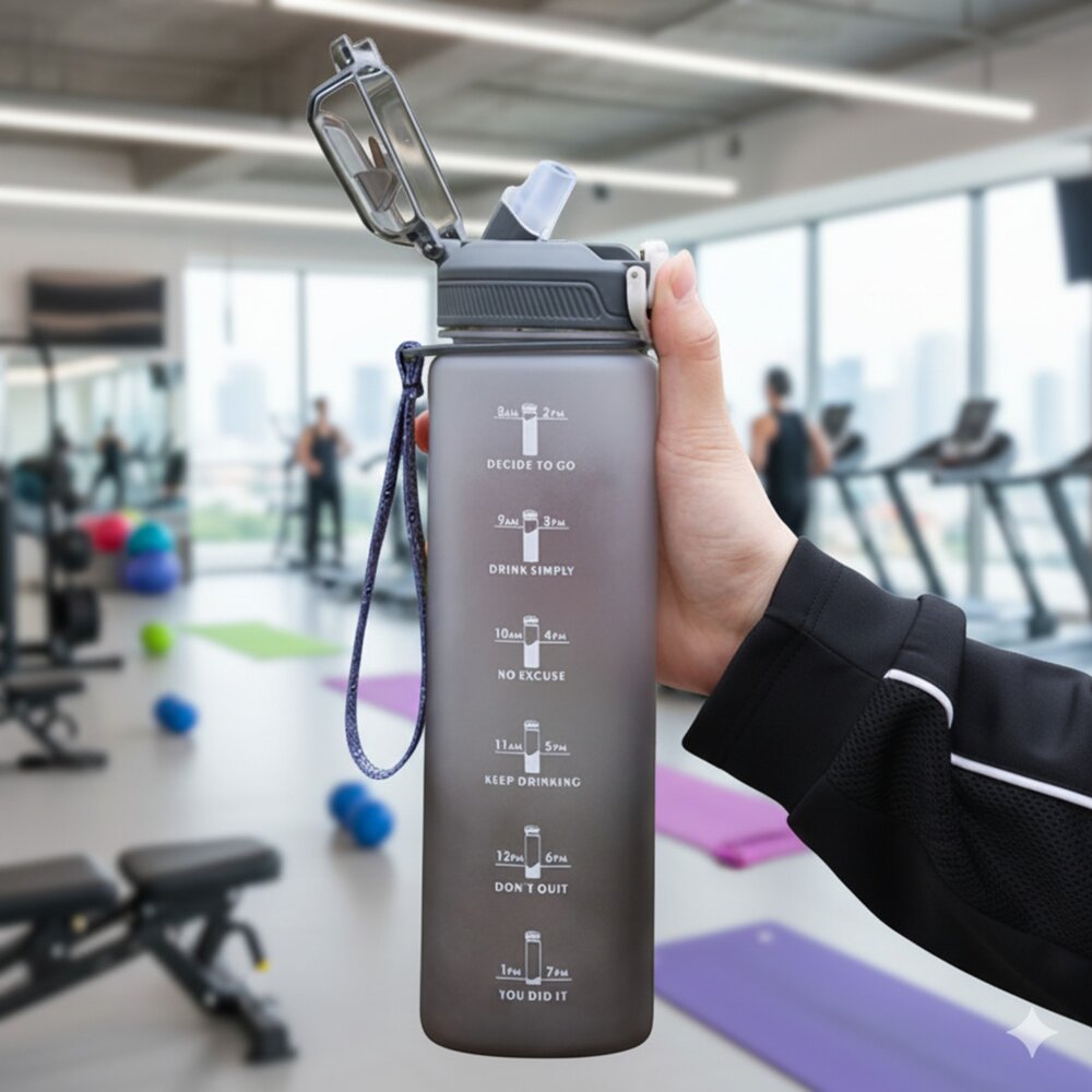 大容量運動水壺 隨身冷水壺 隨身瓶 1000ml 1000cc 運動隨身瓶 密封防漏 送禮-圖片-7