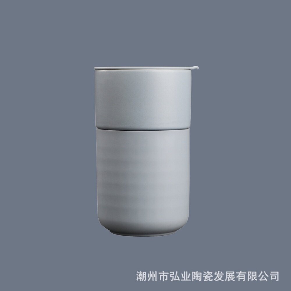 陶瓷隨行杯 陶瓷保溫杯 攜帶式咖啡杯 陶瓷杯 咖啡杯 飲料杯 北歐隨行杯 禮物 辦公室水杯 送禮-圖片-11