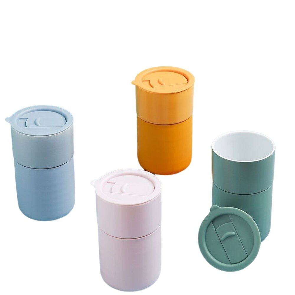 陶瓷隨行杯 陶瓷保溫杯 攜帶式咖啡杯 陶瓷杯 咖啡杯 飲料杯 北歐隨行杯 禮物 辦公室水杯 送禮-圖片-8