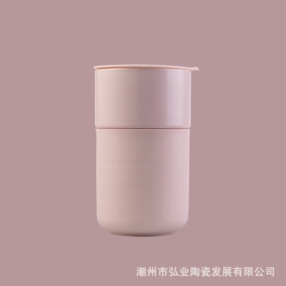 陶瓷隨行杯 陶瓷保溫杯 攜帶式咖啡杯 陶瓷杯 咖啡杯 飲料杯 北歐隨行杯 禮物 辦公室水杯 送禮-圖片-9