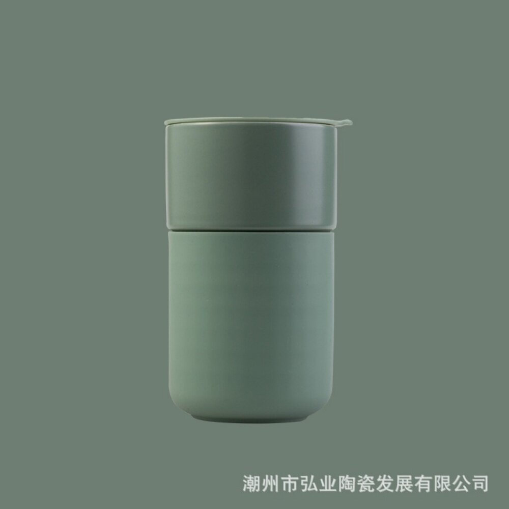 陶瓷隨行杯 陶瓷保溫杯 攜帶式咖啡杯 陶瓷杯 咖啡杯 飲料杯 北歐隨行杯 禮物 辦公室水杯 送禮-圖片-10