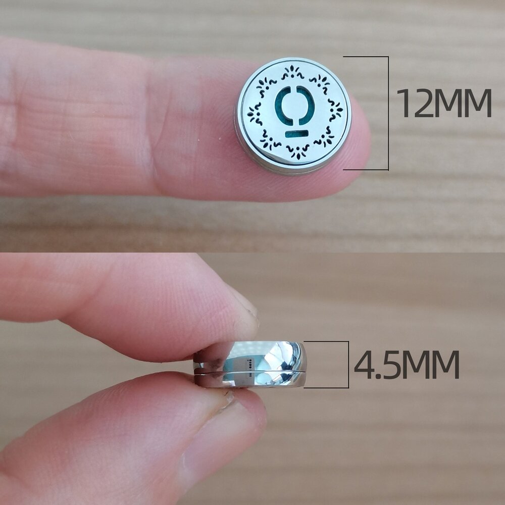 口罩香氛磁扣 12mm精油釦 香氛釦 精油扣 鏤空磁鐵扣 凈化呼吸 精油香氛 送禮-圖片-3