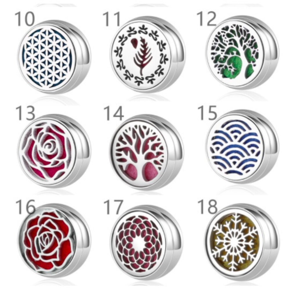 口罩香氛磁扣 12mm精油釦 香氛釦 精油扣 鏤空磁鐵扣 凈化呼吸 精油香氛 送禮-圖片-5