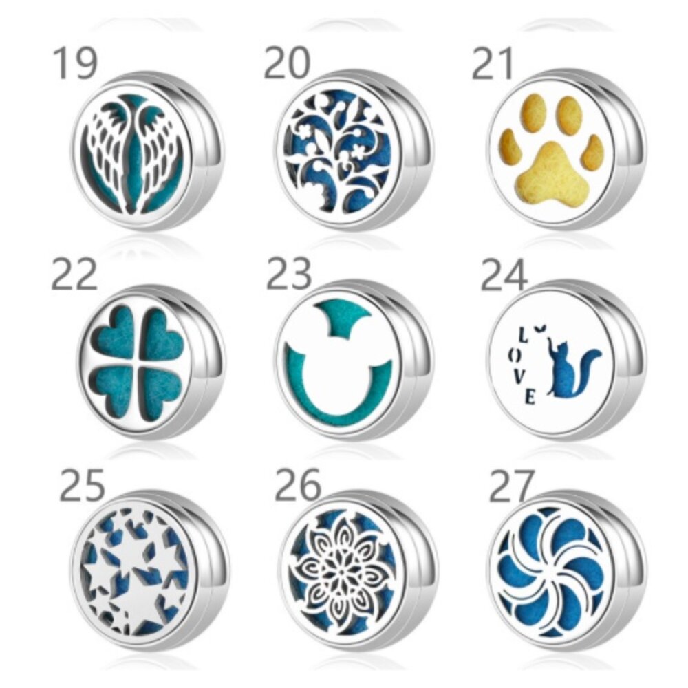 口罩香氛磁扣 12mm精油釦 香氛釦 精油扣 鏤空磁鐵扣 凈化呼吸 精油香氛 送禮-圖片-6