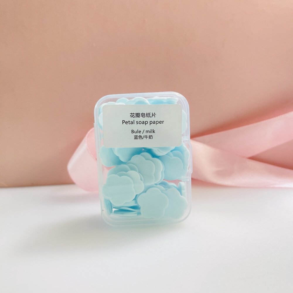 花瓣造型香皂片 攜帶式香皂片 隨身旅行香皂片 迷你肥皂片 肥皂 香皂 香味香皂 送禮-圖片-4