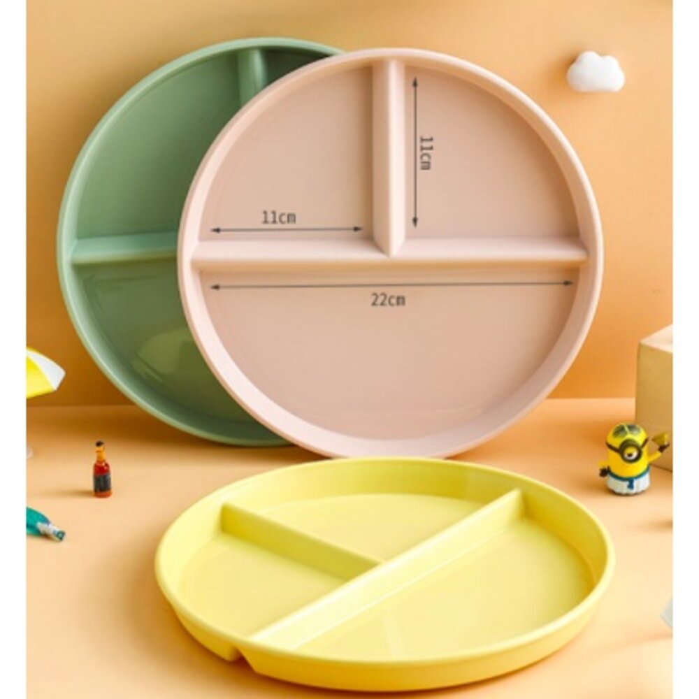 211分格餐盤 微低碳 平衡餐盤 健康餐盤 減脂餐盤 早餐盤 餐具 三格餐盤 盤子 送禮-圖片-6