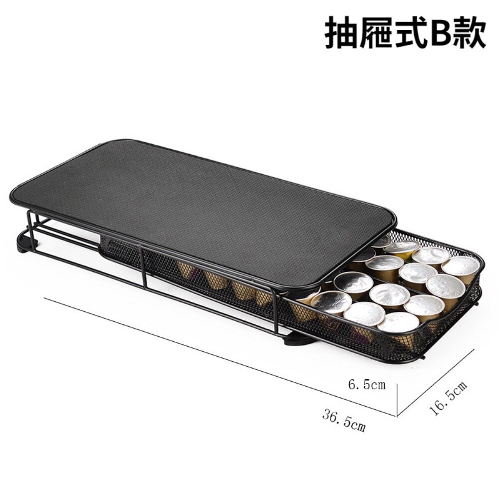 膠囊咖啡收納架 抽屜型咖啡膠囊架 直立式咖啡膠囊架 nespresso膠囊架 40顆 送禮-圖片-5