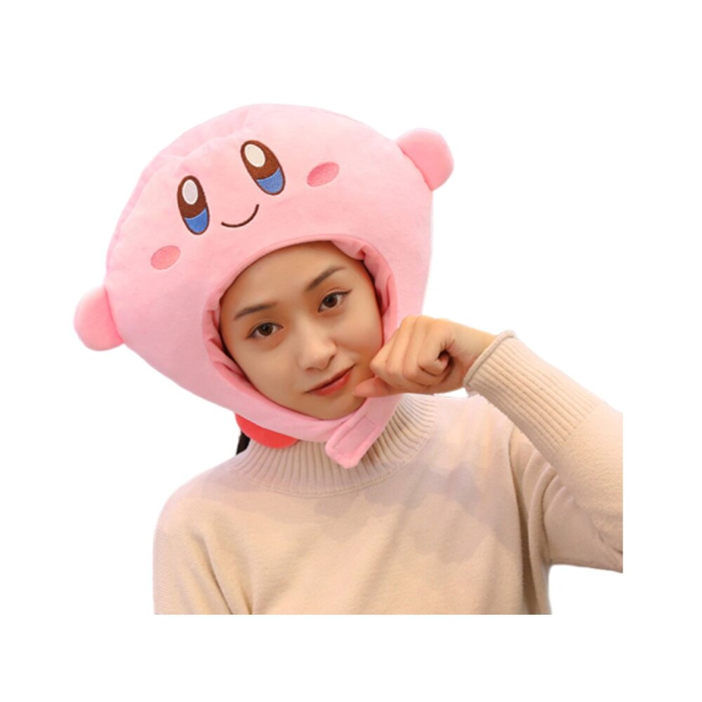 超可愛卡比之星頭套 星之卡比 拍照道具 網紅 派對 搞笑 呆萌 萬聖節 送禮-圖片-1