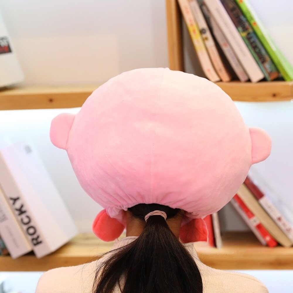 超可愛卡比之星頭套 星之卡比 拍照道具 網紅 派對 搞笑 呆萌 萬聖節 送禮-圖片-7