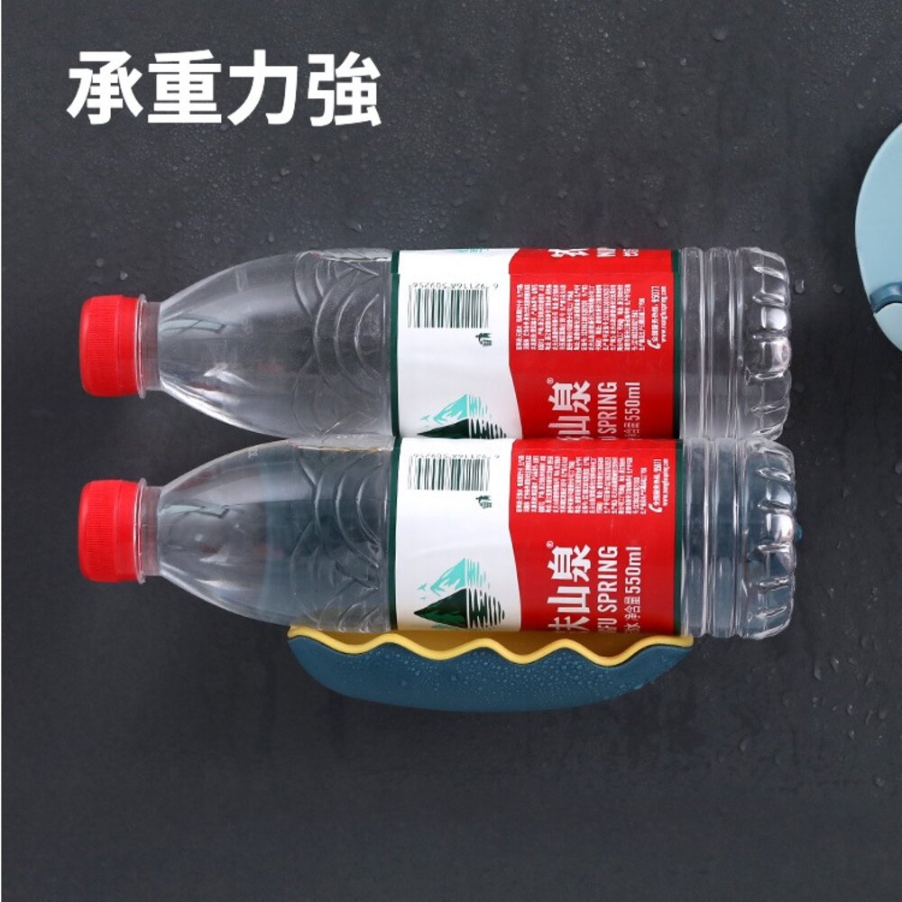 免鑽孔鯨魚造型肥皂架 浴室瀝水肥皂盒 可愛壁掛式置物架 浴廁置物架 瀝水架 送禮-圖片-3