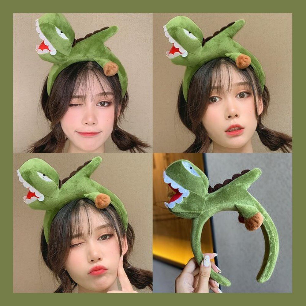 萬聖節裝扮髮箍 網紅髮箍 搞怪髮箍 恐龍髮箍 鯊魚髮箍 聖誕節裝扮 派對造型 送禮-圖片-3