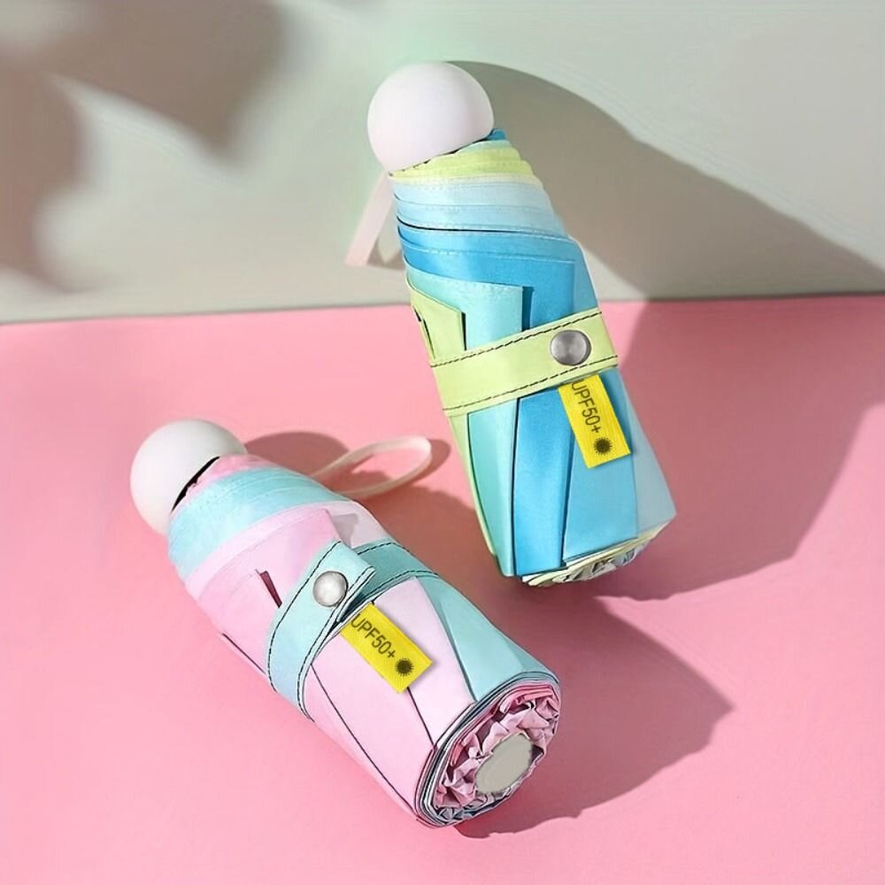 韓劇同款漸層UV晴雨傘 漸層傘 海岸村恰恰恰 UV防曬傘 遮陽傘 折疊傘 晴雨兩用傘 送禮-圖片-2