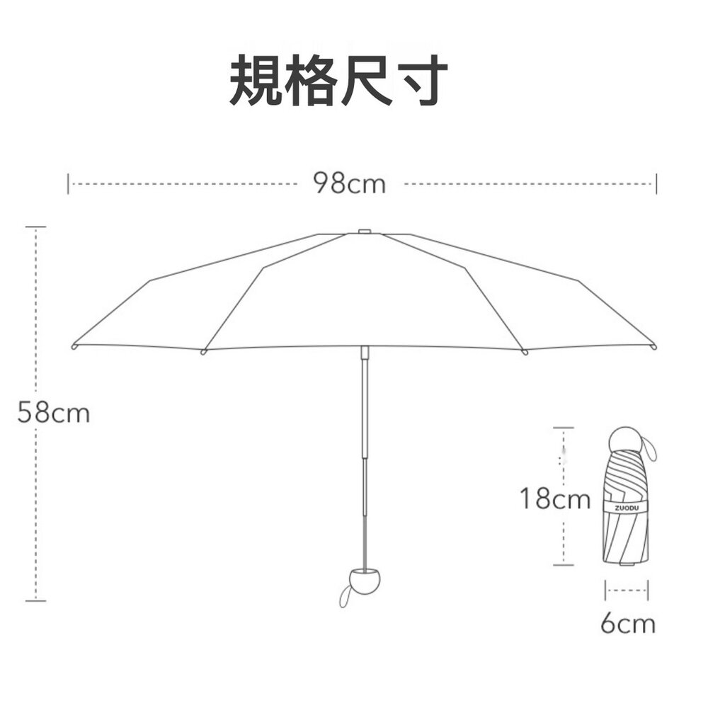 韓劇同款漸層UV晴雨傘 漸層傘 海岸村恰恰恰 UV防曬傘 遮陽傘 折疊傘 晴雨兩用傘 送禮-圖片-8