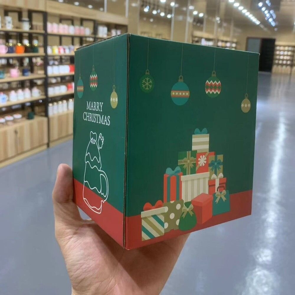 聖誕樹陶瓷杯 交換禮物 聖誕樹馬克杯 附蓋子攪拌棒 聖誕咖啡杯 彩盒包裝 送禮-圖片-8