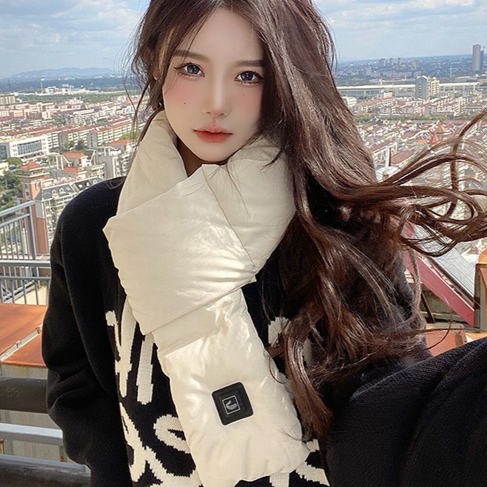 自動發熱圍巾 保暖熱敷圍巾 加熱圍巾 圍脖 發熱圍脖 發熱圍巾 圍巾 禮物 送禮-圖片-1