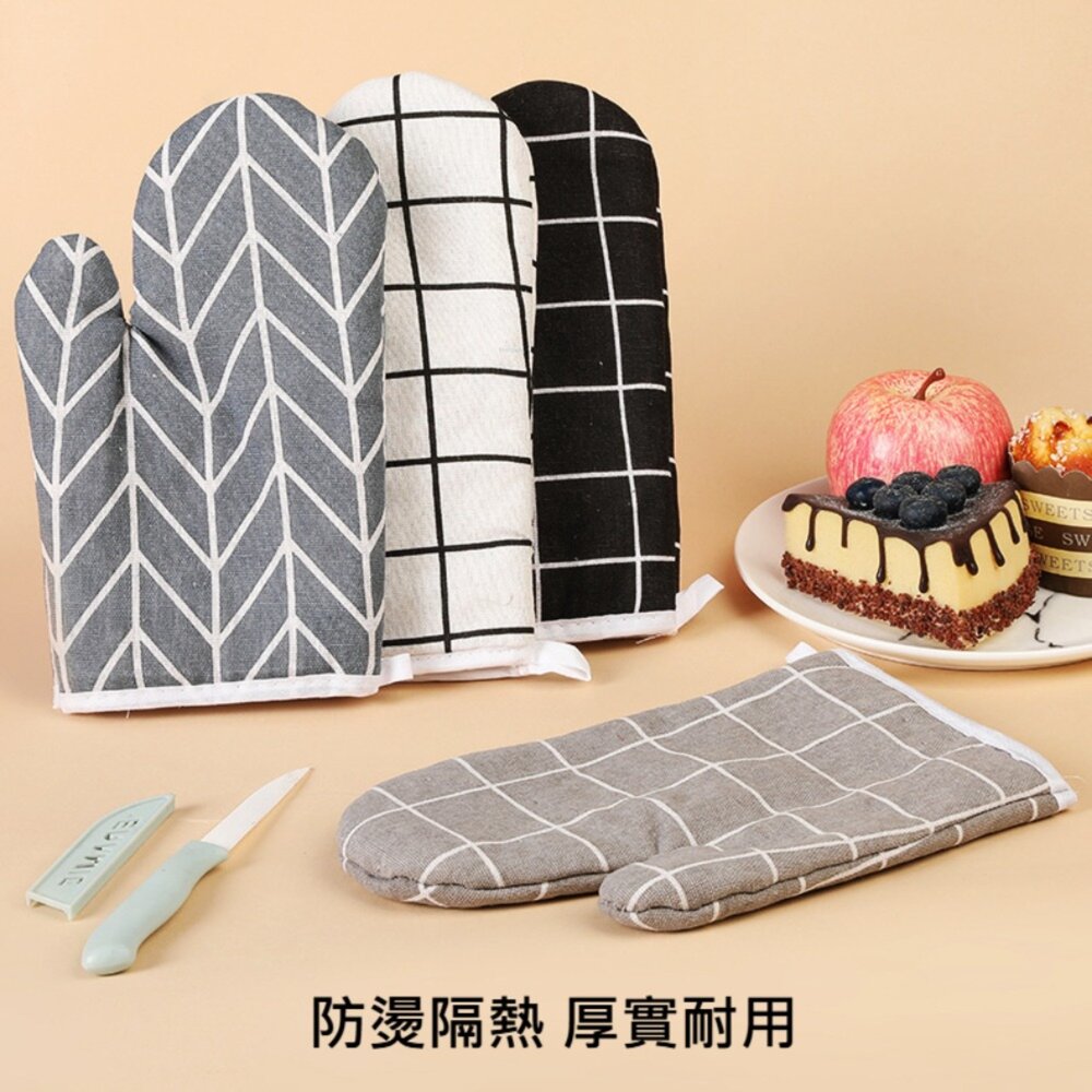 加厚隔熱手套 廚房用品 微波烤箱防燙手套 烘焙手套 氣炸鍋周邊 送禮-圖片-6