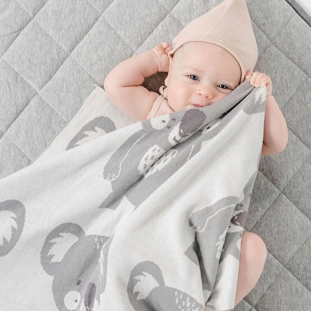 簡約蓋毯 純棉蓋毯 針織毯 午睡毯 嬰兒蓋毯 外出兒童蓋被 寶寶蓋被 送禮-圖片-4