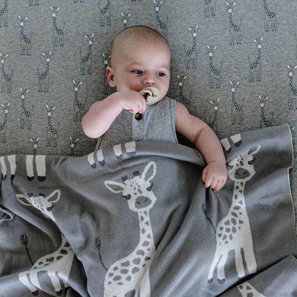 簡約蓋毯 純棉蓋毯 針織毯 午睡毯 嬰兒蓋毯 外出兒童蓋被 寶寶蓋被 送禮-圖片-5