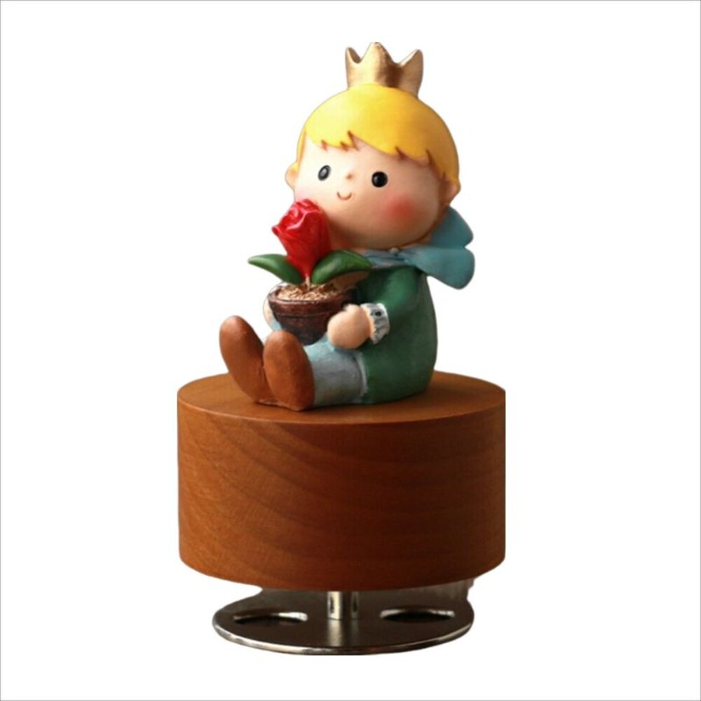 小王子旋轉音樂盒 音樂盒 禮物 小王子 The Little Prince 天空之城音樂 送禮-圖片-1