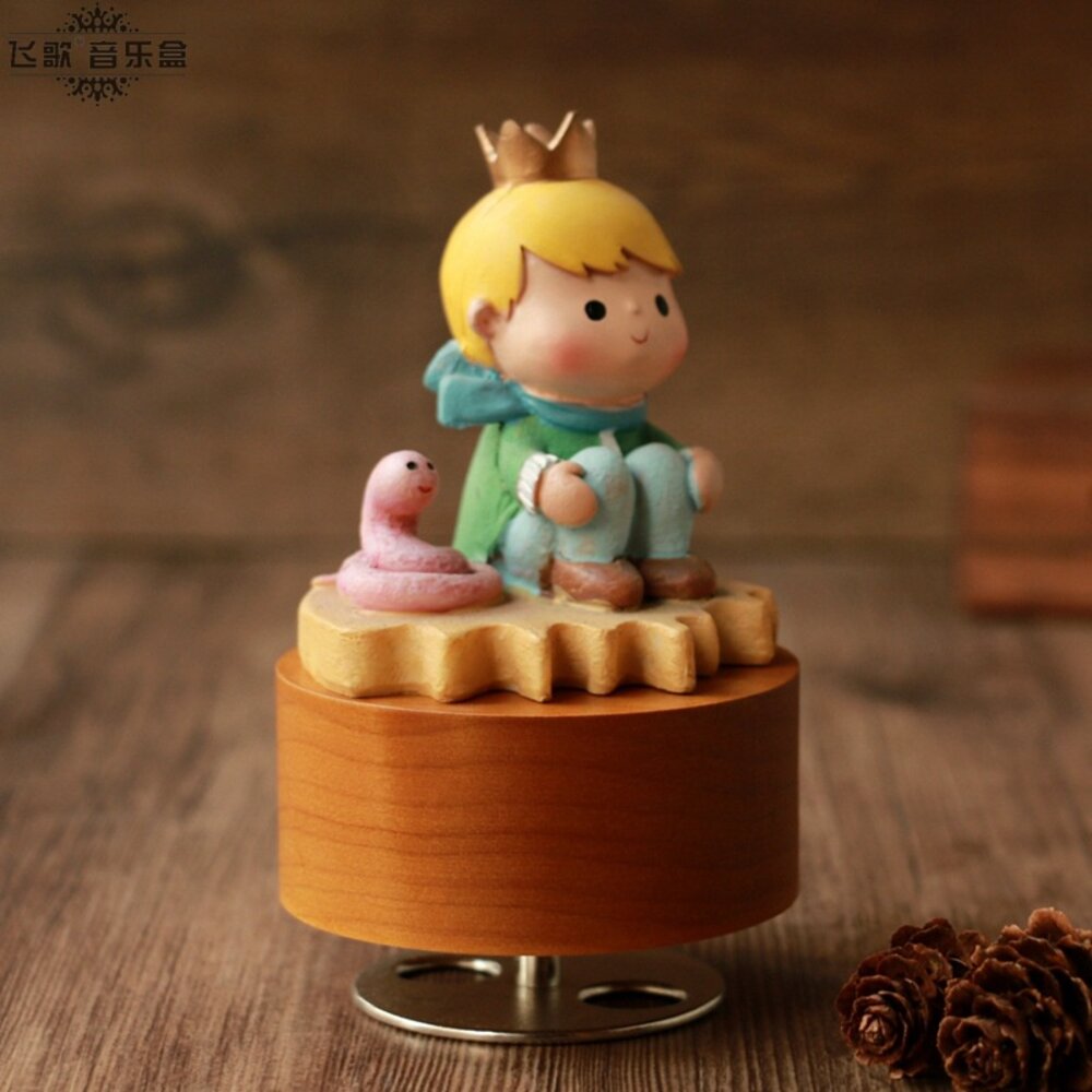 小王子旋轉音樂盒 音樂盒 禮物 小王子 The Little Prince 天空之城音樂 送禮-圖片-2