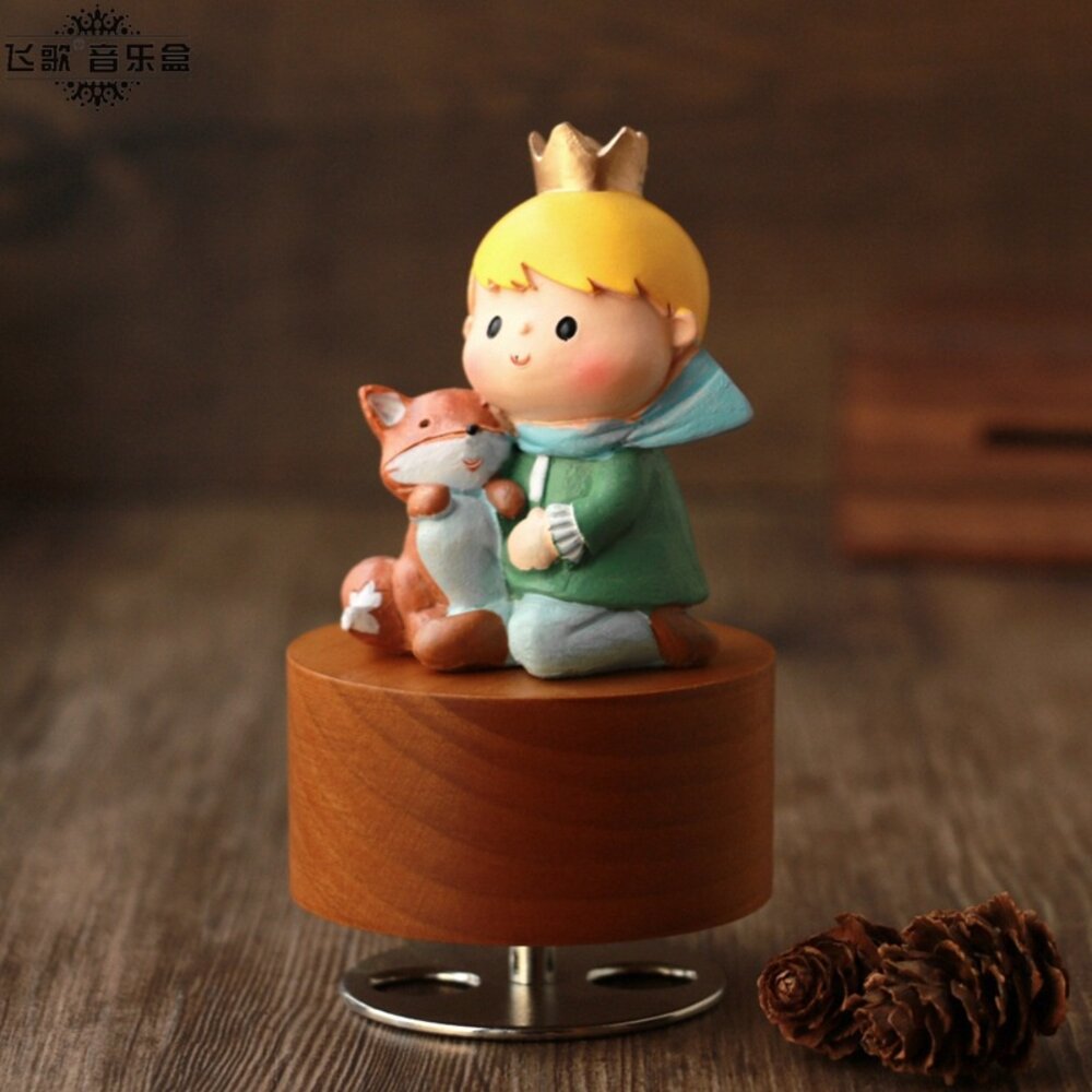 小王子旋轉音樂盒 音樂盒 禮物 小王子 The Little Prince 天空之城音樂 送禮-圖片-3