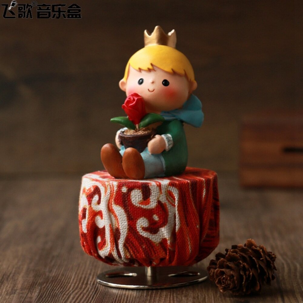 小王子旋轉音樂盒 音樂盒 禮物 小王子 The Little Prince 天空之城音樂 送禮-圖片-4