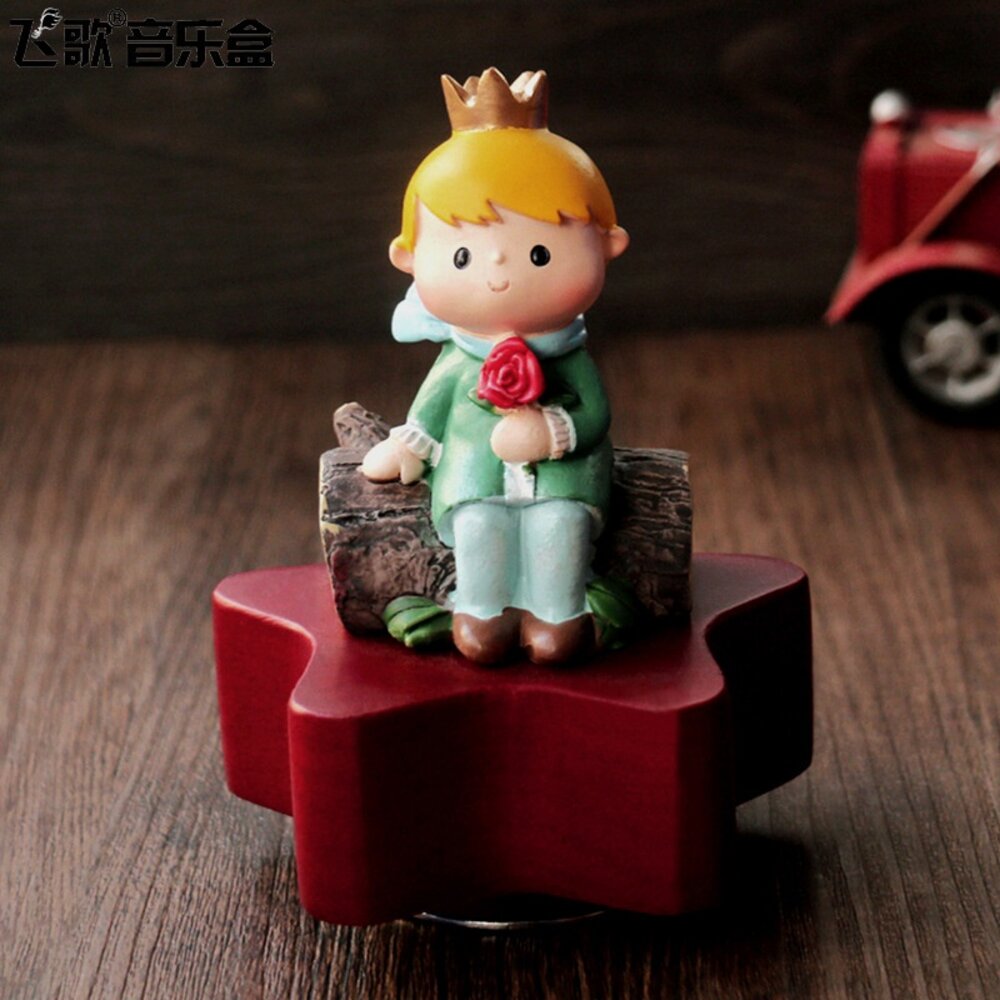 小王子旋轉音樂盒 音樂盒 禮物 小王子 The Little Prince 天空之城音樂 送禮-圖片-5