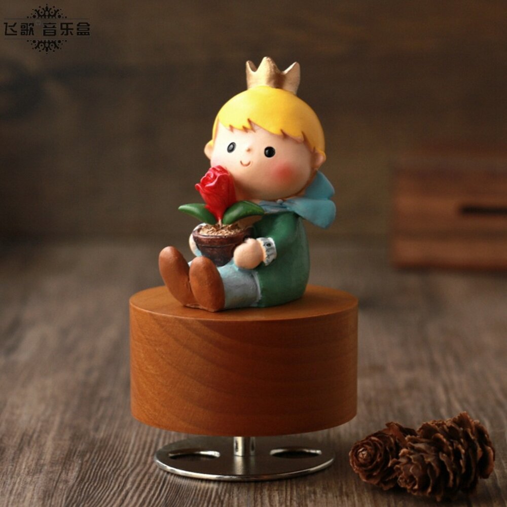 小王子旋轉音樂盒 音樂盒 禮物 小王子 The Little Prince 天空之城音樂 送禮-圖片-9