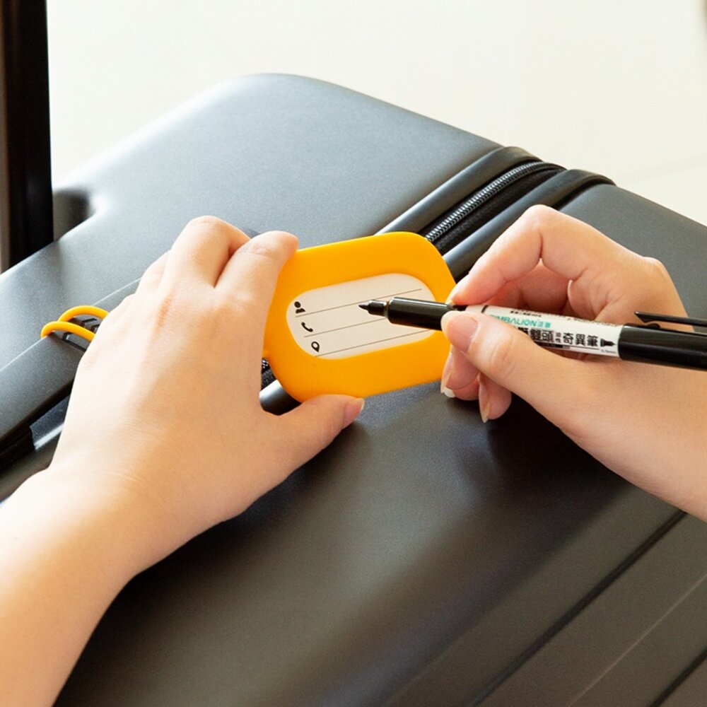 矽膠行李箱吊牌 登機牌 攜帶式托運掛牌 旅行箱防丟掛牌 識別掛牌 旅行用品 禮物 送禮-圖片-1