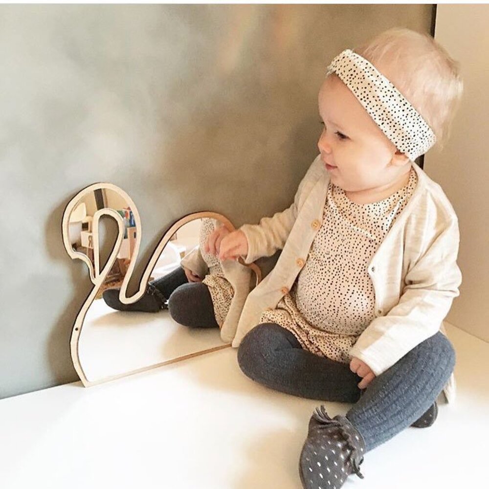 兒童壓克力鏡 北歐風鏡子 家居裝飾 兔子鏡 造型鏡子 雲朵鏡子 木質鏡子 送禮-圖片-3