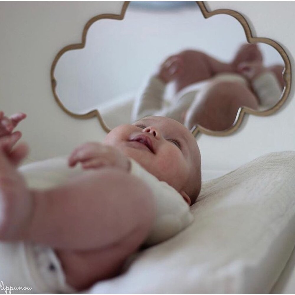 兒童壓克力鏡 北歐風鏡子 家居裝飾 兔子鏡 造型鏡子 雲朵鏡子 木質鏡子 送禮-圖片-7