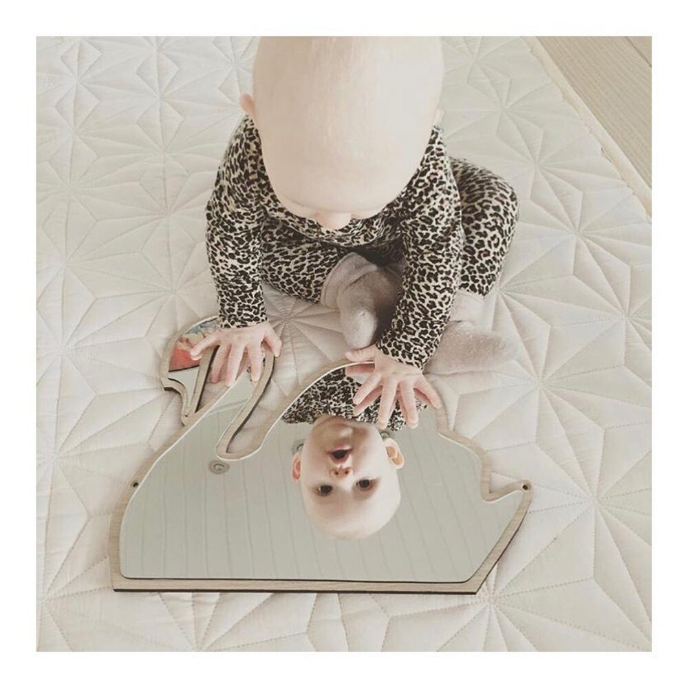 兒童壓克力鏡 北歐風鏡子 家居裝飾 兔子鏡 造型鏡子 雲朵鏡子 木質鏡子 送禮-圖片-8