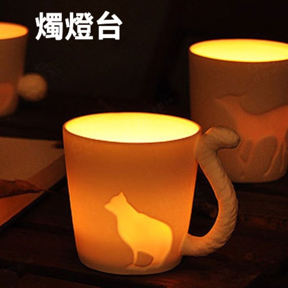 動物浮雕陶瓷馬克杯 咖啡杯 貓咪馬克杯 馬克杯 陶瓷杯 兔子馬克杯 松鼠馬克杯 送禮-圖片-2