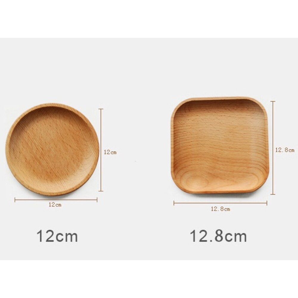 日式木質小餐盤 櫸木餐盤 餐盤 日式木碟 甜點盤 托盤 廚房用品 圓碟 方形托盤 果盤 送禮-圖片-7