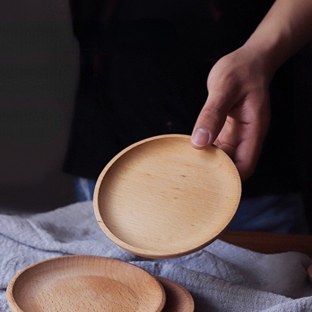 日式木質小餐盤 櫸木餐盤 餐盤 日式木碟 甜點盤 托盤 廚房用品 圓碟 方形托盤 果盤 送禮-圖片-8