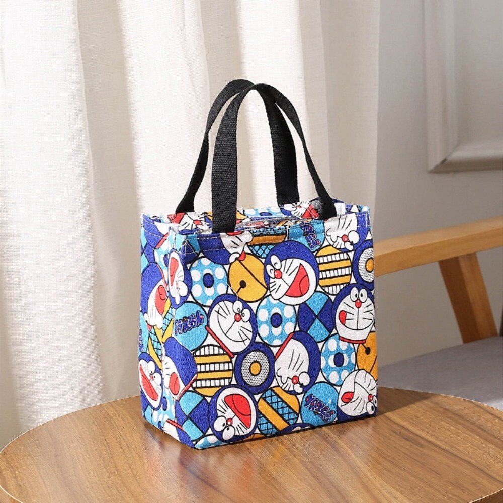 日式帆布保溫提袋 日式保溫手提袋 飯盒袋 午餐包 便當包 學生餐袋 餐袋 午餐袋 送禮-圖片-6