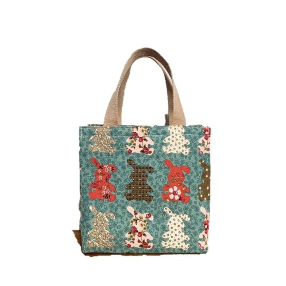 日式帆布保溫提袋 日式保溫手提袋 飯盒袋 午餐包 便當包 學生餐袋 餐袋 午餐袋 送禮-圖片-9