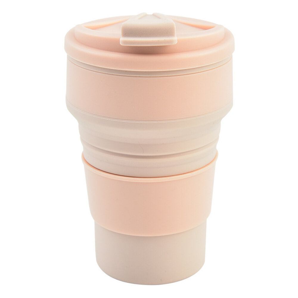 折疊隨行咖啡杯 折疊水杯 伸縮杯 矽膠折疊水杯 隨行杯 糖果色系水杯 禮物 送禮-圖片-7